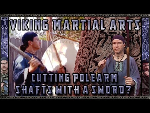 Viking Martial Art lesson 3 Cutting spear or polearm shafts with a sword? Reply to Skallagrim