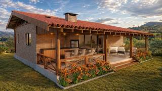 CASA PEQUENA ACONCHEGANTE || PROJETO MODERNO E BARATO !