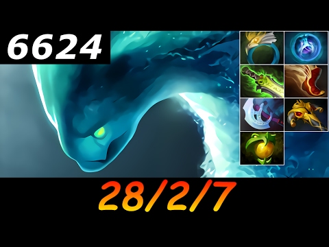 Dota 2 Morphling 6624 MMR 28/2/7 (Kills/Deaths/Assists) Ranked Full Gameplay