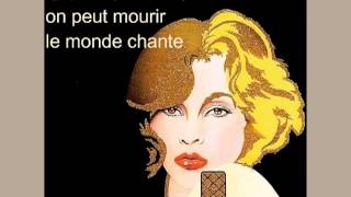 on peut mourir le monde chante ❊ sylvie vartan