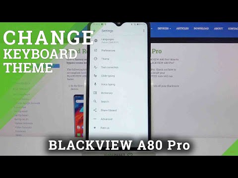 How to Customize Theme of Keyboard in Blackview A80 Pro – Set Background Picture