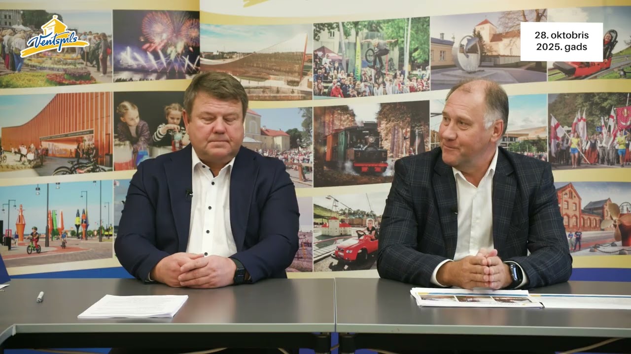 VIDEO: A.Gūtmanis un A.Kausenieks informēja Ventspils pilsētas infrastruktūras uzlabojumiem – 28.10.2025.