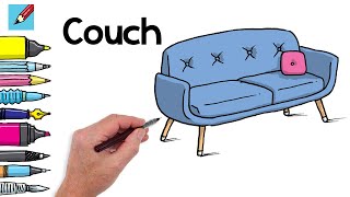 How to Draw a Couch Real Easy