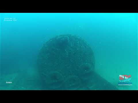 BFDC Dive: Wreck of Proteus   stern to midships