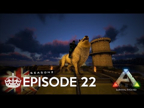 ARK: Survival Evolved | S02E22 - Fishing & Taming a Direwolf (Lvl 120 Perfect Tame!)