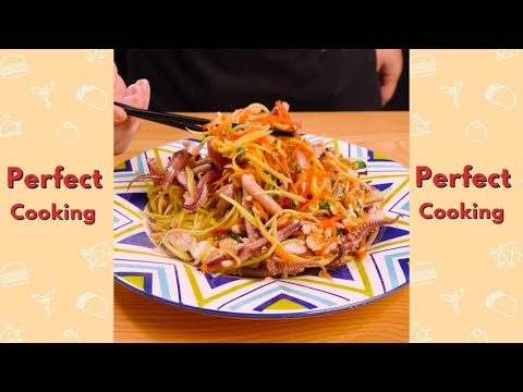 Delicious Squid Salad Recipe #Short #Yumupfood