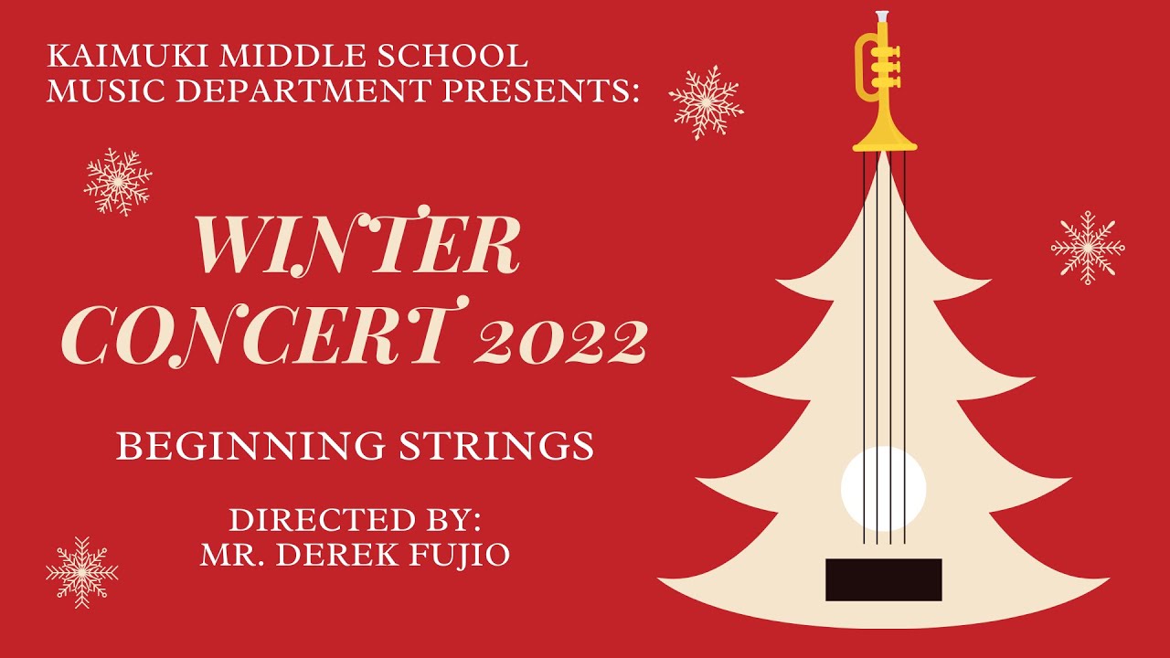 Winter Concert 2022 - Beginning Strings