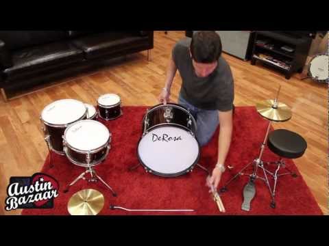 How to Assemble Kids Drum Kit | DeRosa 516 5-Piece 16" Drum Kit