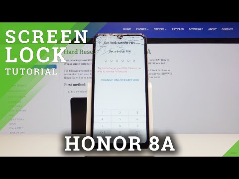 How to Set Up Lock Method in HONOR 8A - Find Lock Method