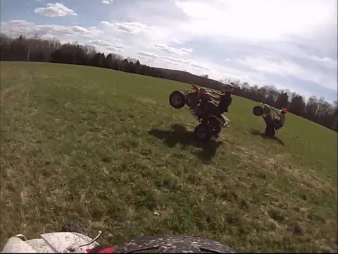 400ex BEATS 450R & yfz450R DRAG RACE Honda TRX400ex TRX450r YFZ 450 vs. yfz450