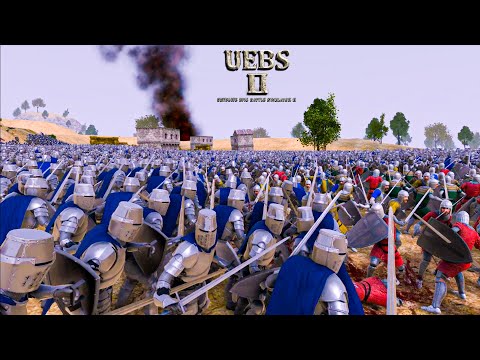 21000  Heavy Knights VS 22000 Footmans. Ultimate Epic Battle Simulator 2  UEBS 2
