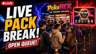 LIVE Pokemon Pack Break! Open Queue + Mystery Boxes!