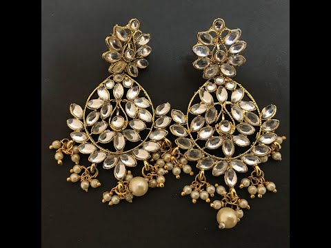 Gajra Style Kundan Earrings For Women Girls | Trendy Fashion | Best For Wedding and Parties