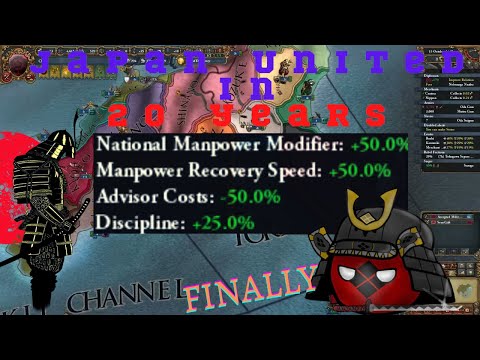 +25 DISCIPLINE OVERPOWERED ODA UNITES JAPAN IN 20 YEARS AND DESTROYS CHINA-  AI Only EU4 Timelapse