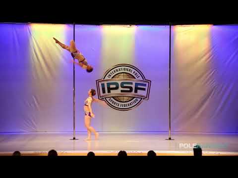 Doubles Kristyna K. & Lan N. of Czech Republic  - IPSF World Pole Sports Championships 2018