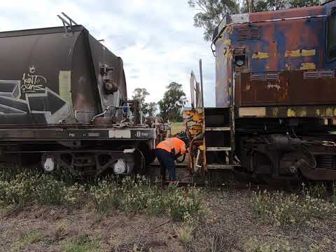 48123 & 48130 to train at Kadungle NSW (video-2).  Mon 08th Mar 2021