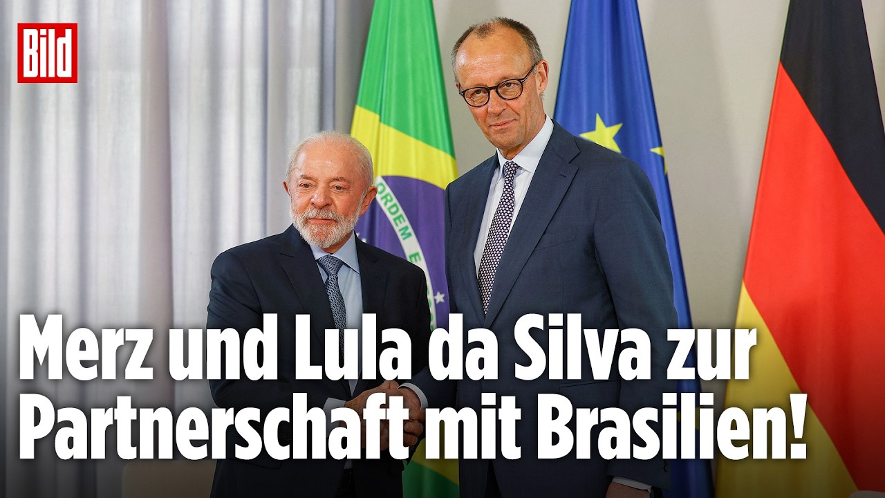 HANNOVER: Kanzler Merz und Präsident Lula da Silva zur Regierungskonsultation I BILD LIVE