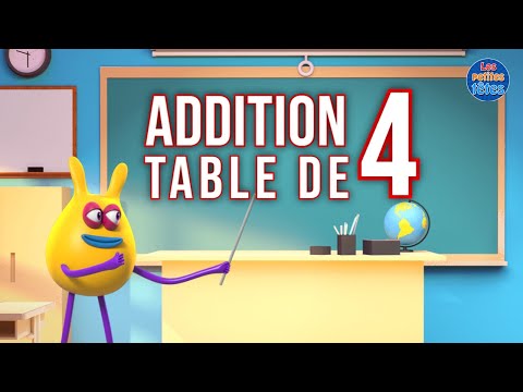 Table d'addition de 4 + Exercices