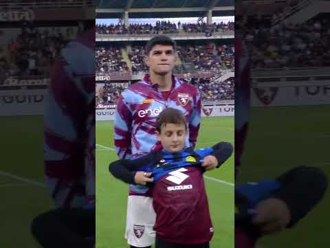 Torino player mascot showing his true colours 😂 #shorts