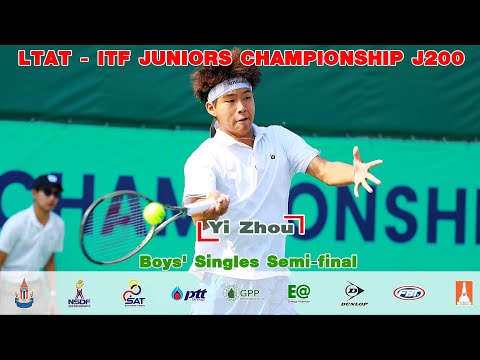 LTAT   ITF JUNIORS CHAMPIONSHIP J200 Boys' SinglesSemi final - Yi Zhou vs Michal Krajci