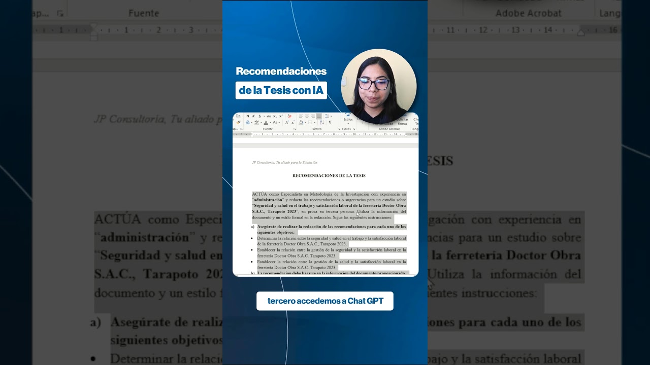 🤖 Las Recomendaciones de la Tesis con IA