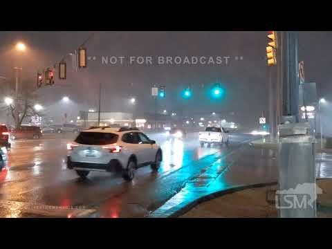 03-10-2023 Butler, PA - Snow after dark