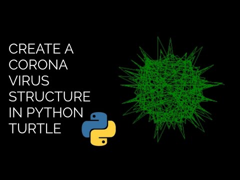 Corona Virus Structure In Python Python Turtle Tutorials Code Problem