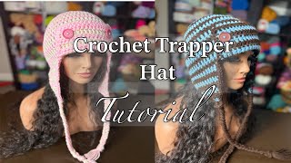 Crochet Trapper Hat Tutorial 🧶 Cozy, Trendy & Perfect for Winter