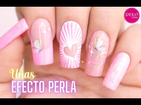 Diseño de uñas Efecto Perla ♥ Deko Uñas – Nail art