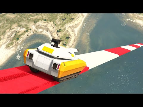 MEGA PARKOUR CON EL TANQUE WTF!!!! GTA ONLINE l BRYANDRES l CARRERAS