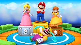 【マリオパーティ3DS】最速は誰だ？マリオ VS ピーチ VS ワリオ VS デイジー！レース対決 4K