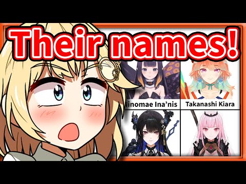 Ame Realized Something about HoloEN Members' Names 【Amelia Watson / HololiveEN】