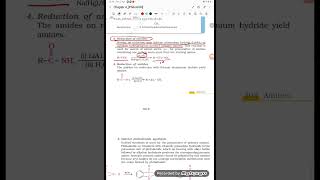 preparation of amines by Reduction of nitriles.