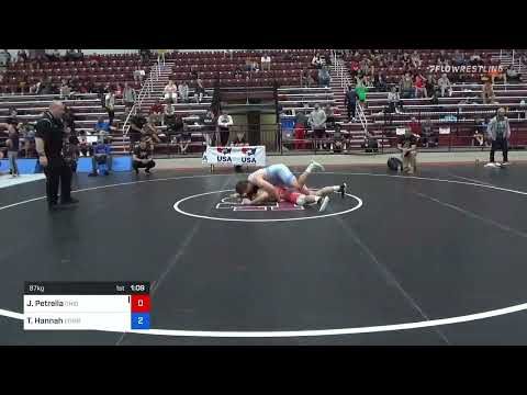 87 Kg Rr Rnd 1 - Joey Petrella, Ohio Vs Tyler Hannah, Combat W.C. School Of Wrestling 784a