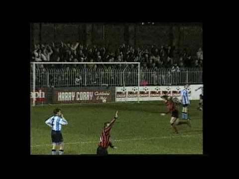 Mark ONeill strike for Cliftonville versus Crusaders at Seaview