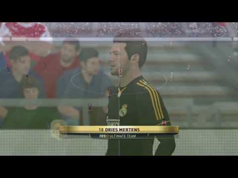 Mertens outside foot snipe!!  Fifa 17