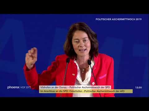 Politischer Aschermittwoch der SPD: Rede von Katarina Barley am 06.03.19