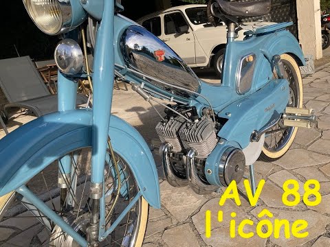 l’iconique AV88 motobecane version bicylindre 132 cc 1960