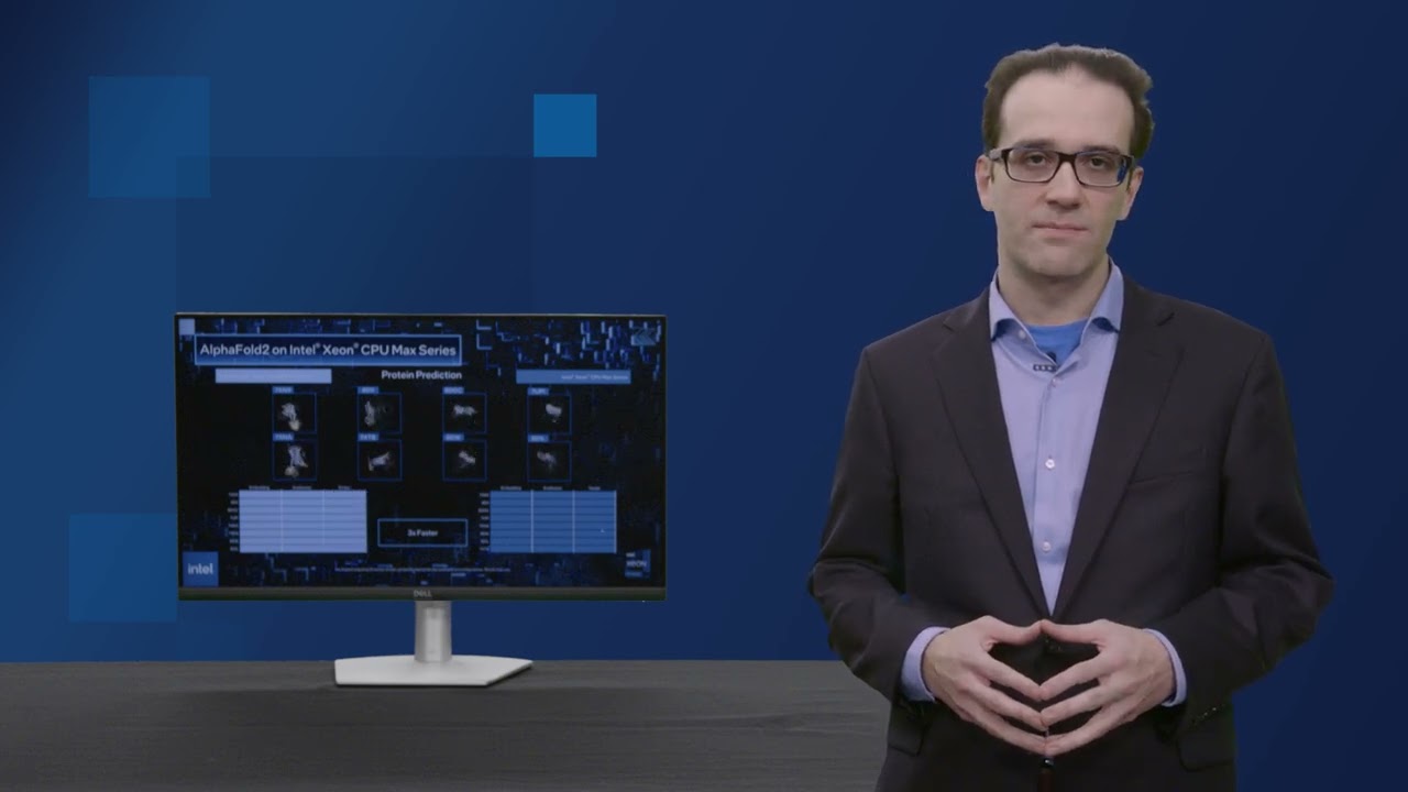 AlphaFold2 demo using Intel Xeon CPU Max Series