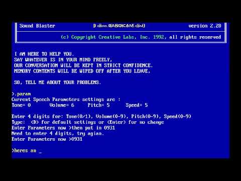 How To Get The 1st Prize Voice In Dr Sbaitso!