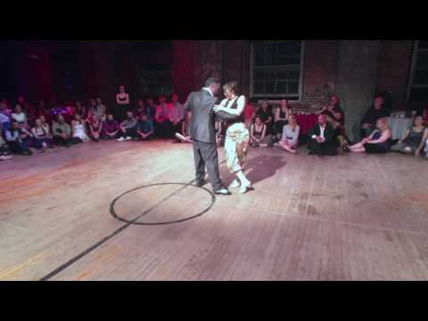  Marisol Morales  and  Alejandro Larenas  are  dancing  at  Philadelphia International Tango Festival  in  2016