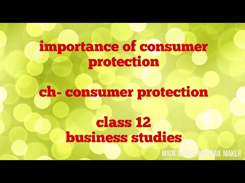 Consumer protection class 12 business studies