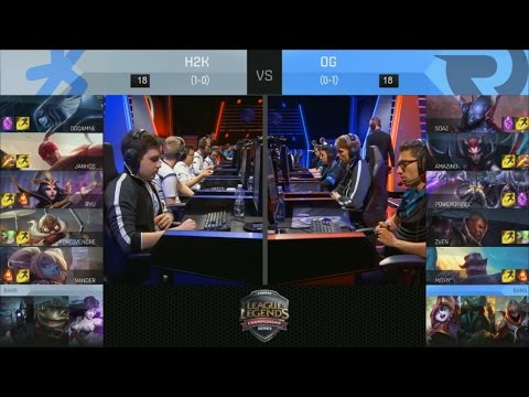H2K vs OG Highlights - H2K GAMING vs ORIGEN - EU LCS Week 1 - SPRING 2016
