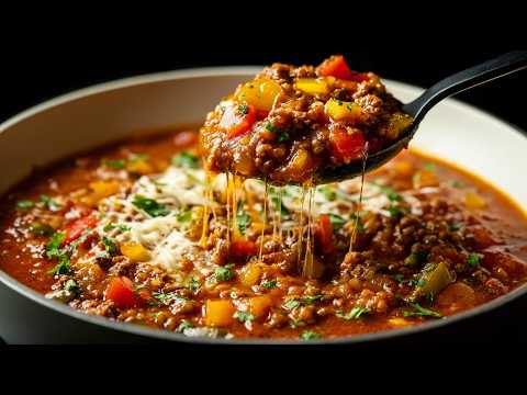 Seriously, Stuffed Pepper Soup Just Became My Winter Obsession🍲❄️