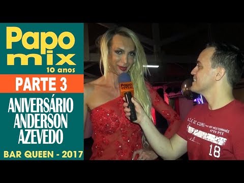 Aniversário de Anderson Azevedo no Bar Queen com Kylie Hickmann