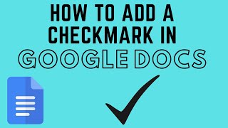 How to Add a Checkmark in Google Docs