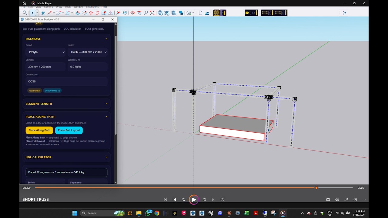 Dseconds Truss Designer — watch on YouTube
