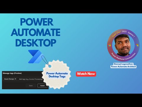 Tags for Desktop Flows | Power Automate Desktop