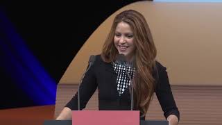 Shakira&#39;s speech at #WISE19 (Qatar)