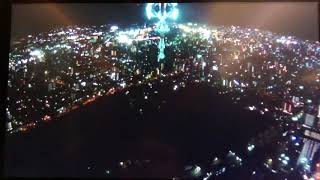 3分間夜景飛行〜JAL・A350の福岡空港への着陸